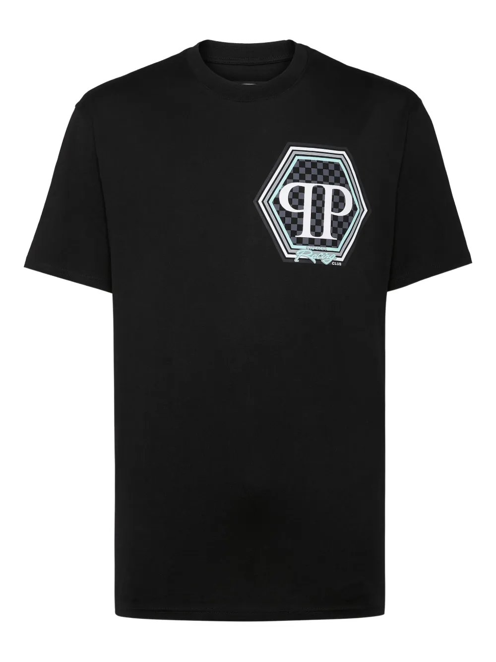 

Футболка с шестиугольным логотипом Philipp Plein, черный