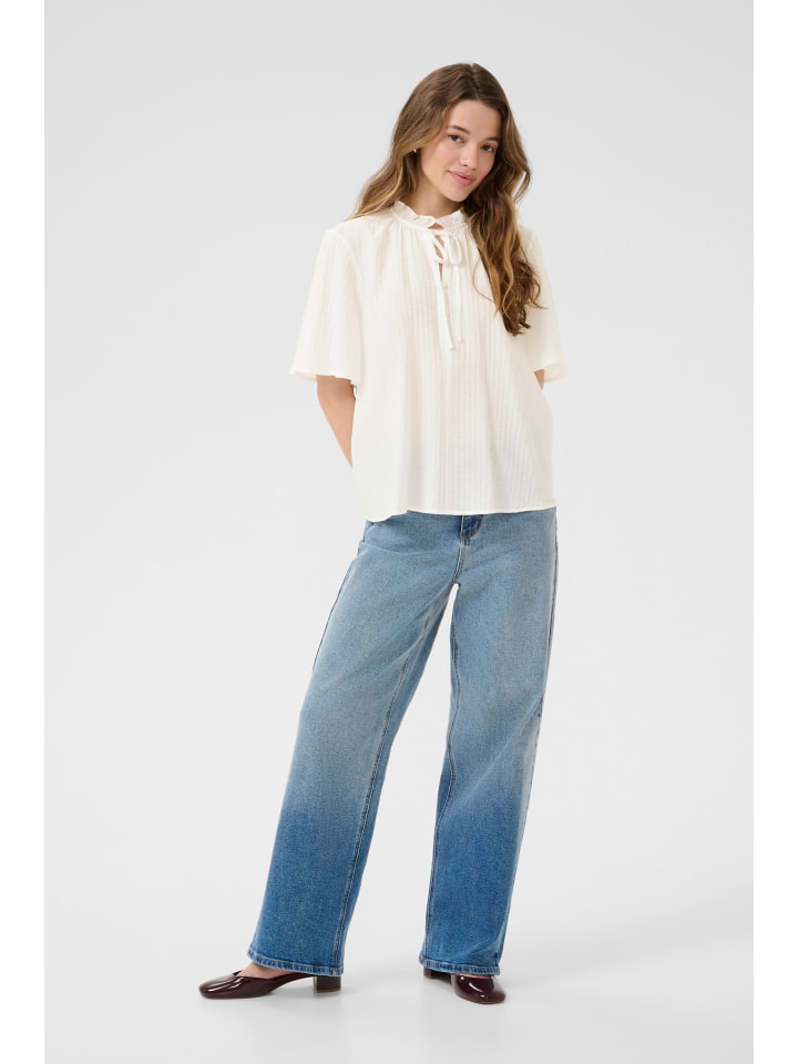 

Блузка с короткими рукавами KAlianna свободного кроя в цвете Chalk Kaffe