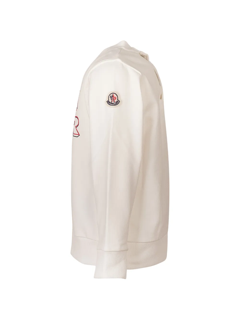 Свитшот с логотипом Moncler Enfant, бежевый — фото 3