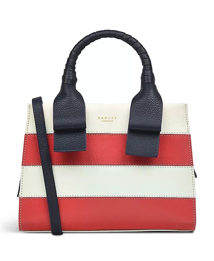 

Маленькая ручка Finch Lane Stripe на молнии Radley London, белый
