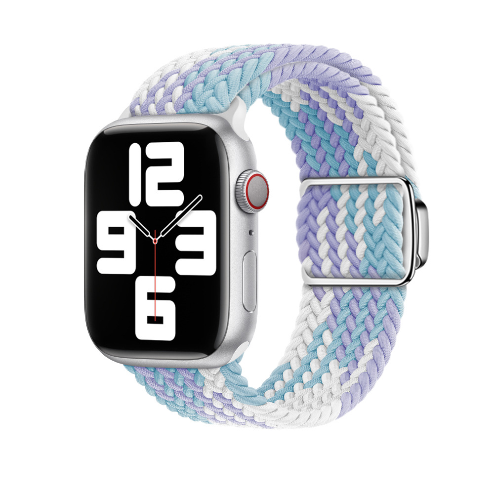 

Ремешок, совместимый с Apple, материал: нейлон, 120 мм ~ 205 мм IBOANN, Starlight
