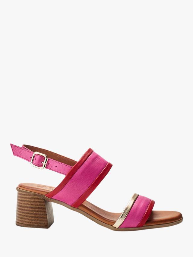 Лазула кожаные сандалии с пряжкой Moda in Pelle, Pink