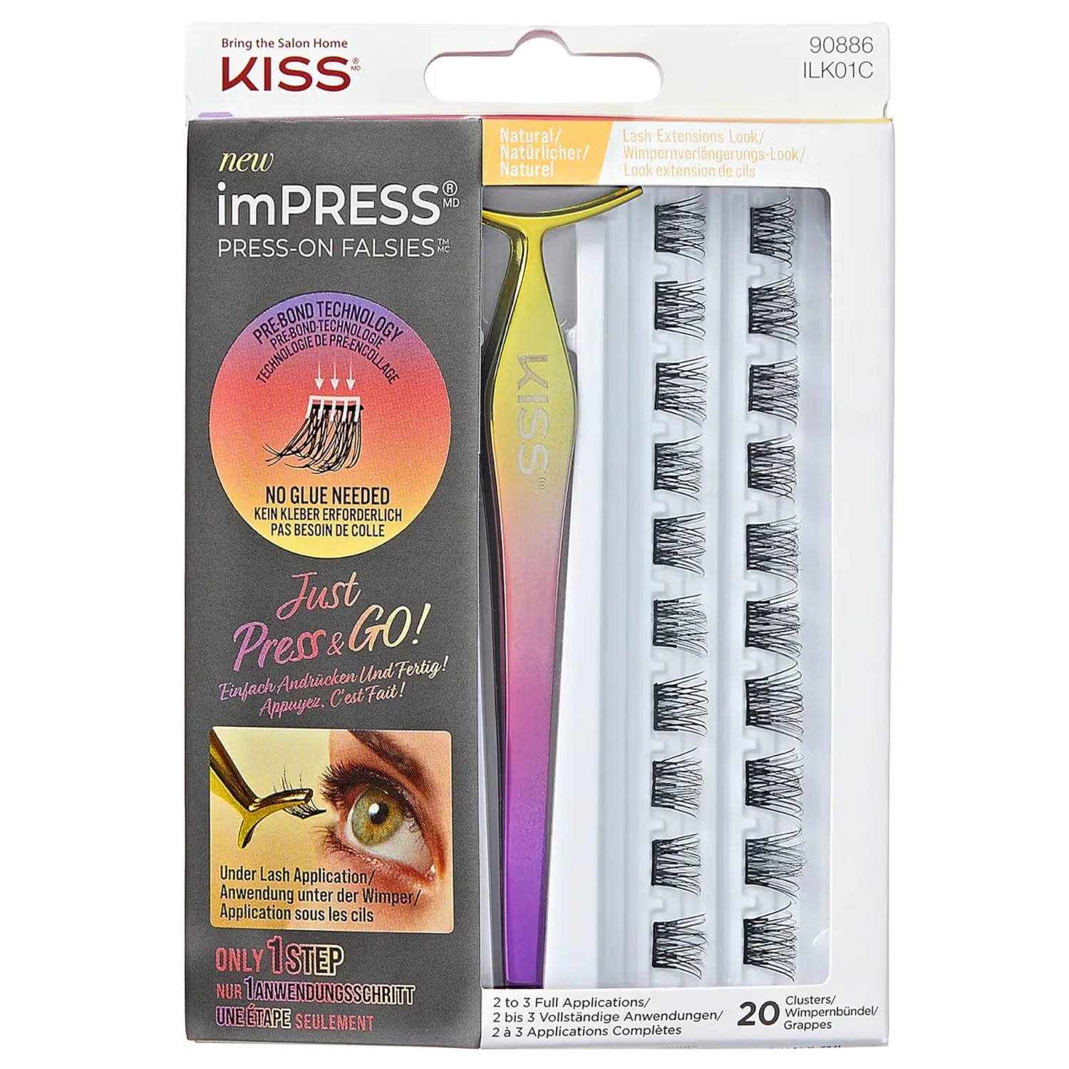 

imPRESS Falsies Набор накладных ресниц - Натуральный Kiss
