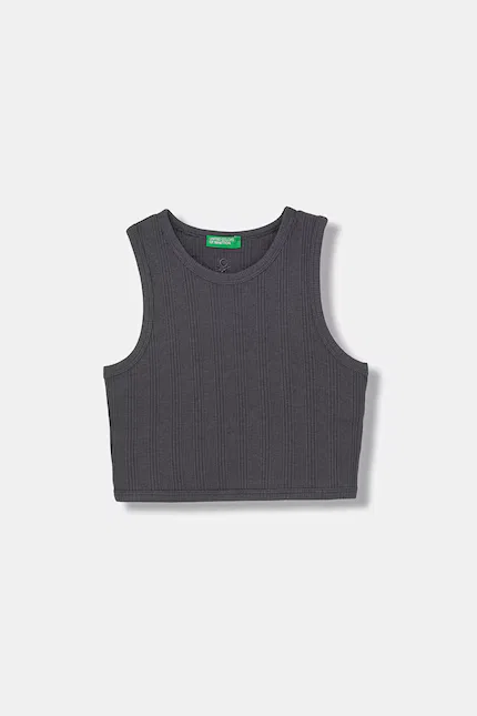 Топ без рукавов серый, United Colors of Benetton