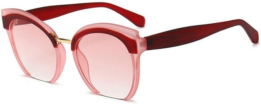 

Роскошные винтажные солнцезащитные очки в полуободковой оправе для женщин, солнцезащитные очки для мужчин и женщин в стиле «кошачий глаз» с градиентным переходом цвета LVTFCO, 6