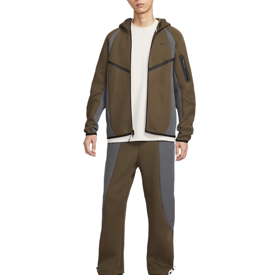 Куртка WINDRUNNER FW25 мужская Nike, темно коричневый/iron серый/черный — фото 4