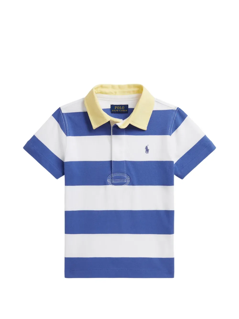 Рубашка поло в полоску POLO RALPH LAUREN KIDS, белый