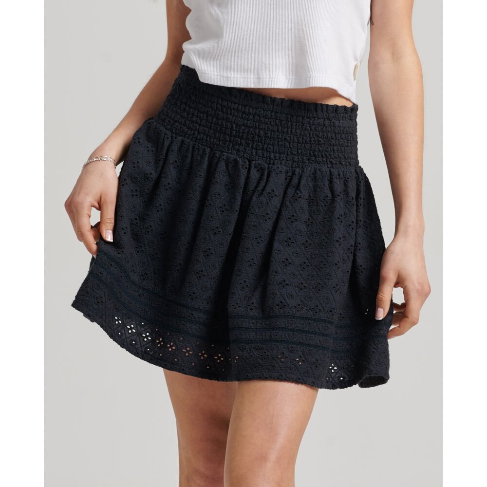 

Юбка мини Superdry Vintage Lace, черный