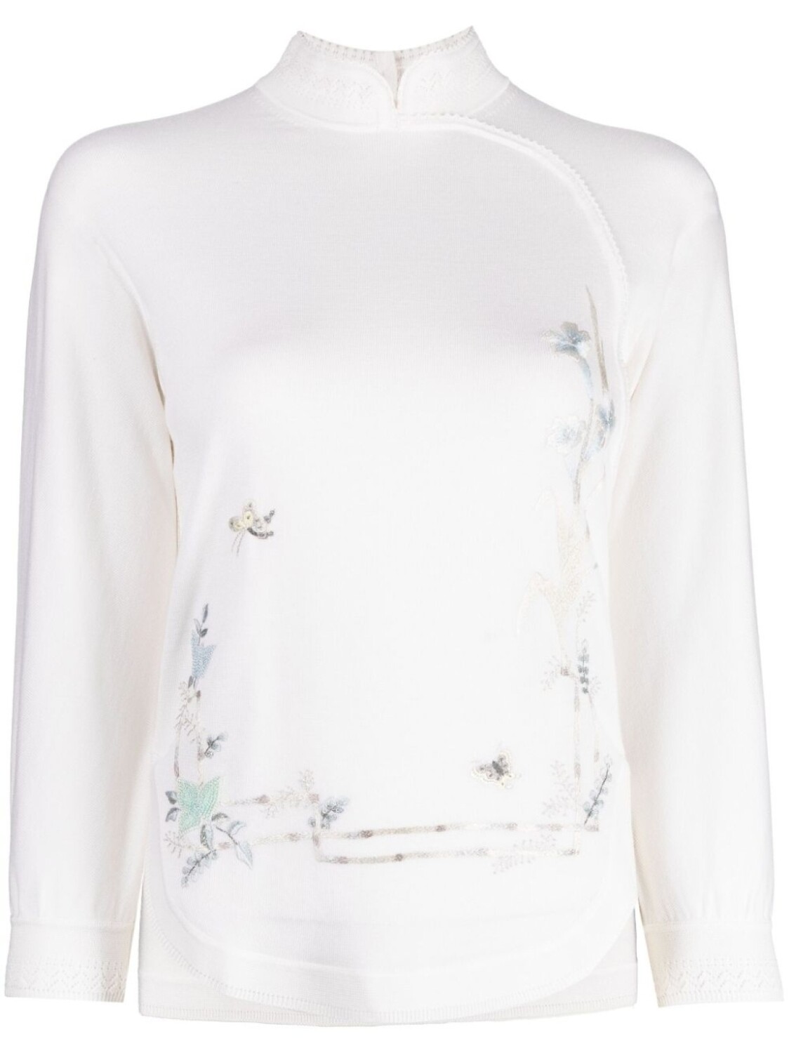 

Shiatzy Chen джемпер Renascent Collection с цветочным принтом, белый