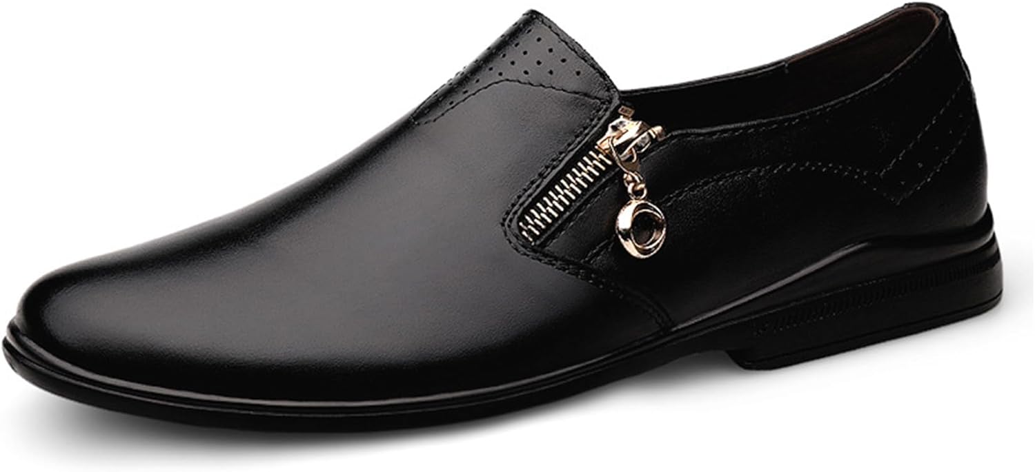 

Мужские туфли ADMLZQQ из искусственной кожи в стиле оксфорд, классические слипоны для формального наряда, черный