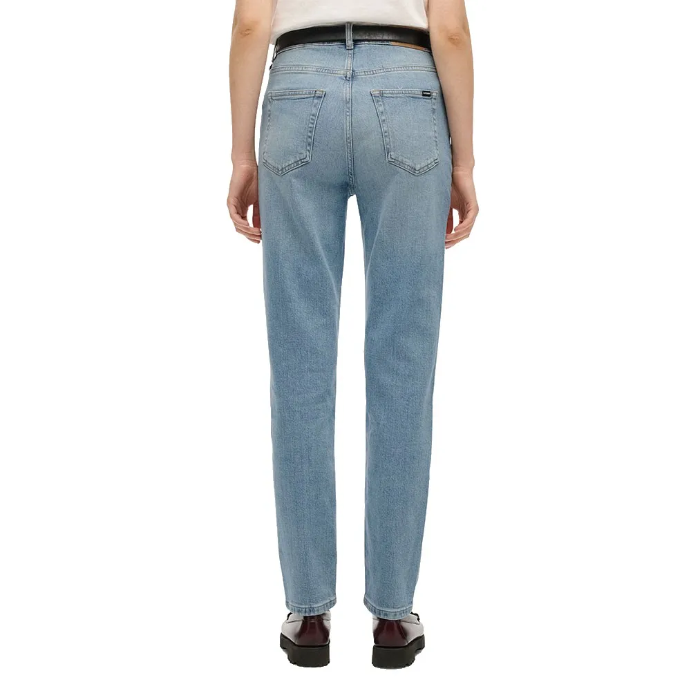Джинсы Superdry High Rise Mom, синий — фото 2