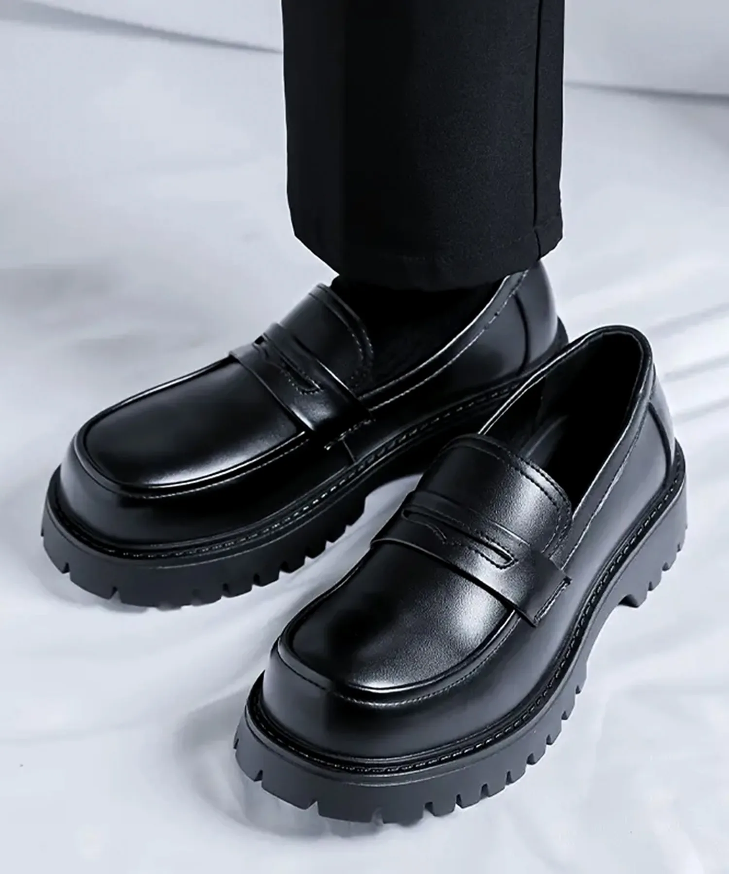 Мужские лоферы с толстой подошвой Coin Loafers CALIFORNIA OUTFITTERS черные — фото 3