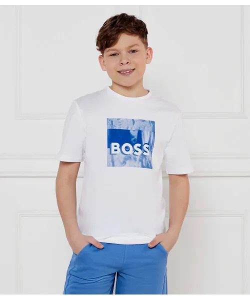 

Футболка Regular fit Boss Kidswear, белый