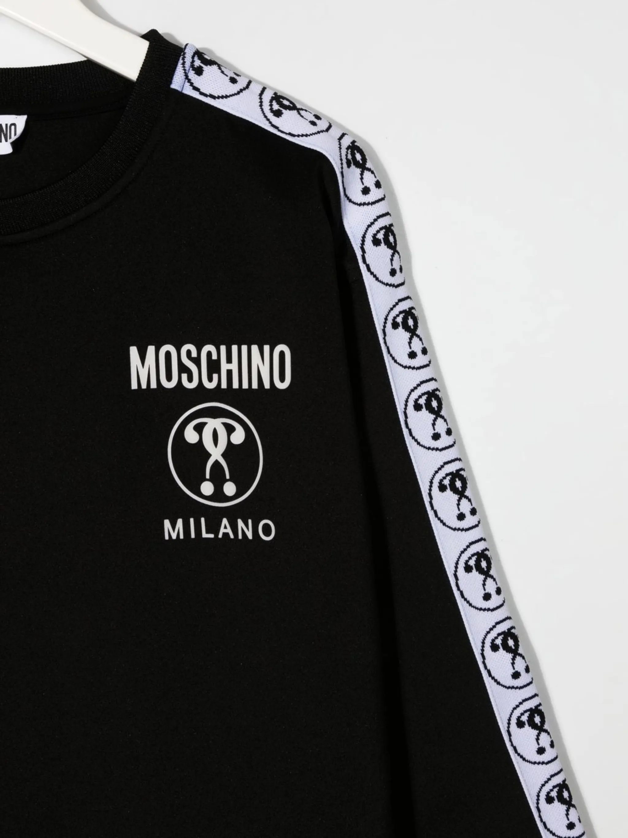 Платье-толстовка с логотипом Moschino Kids, черный — фото 3