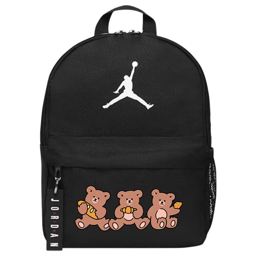 

Jordan Полиэстеровый рюкзак обычный унисекс черный, 3 Pack Bears