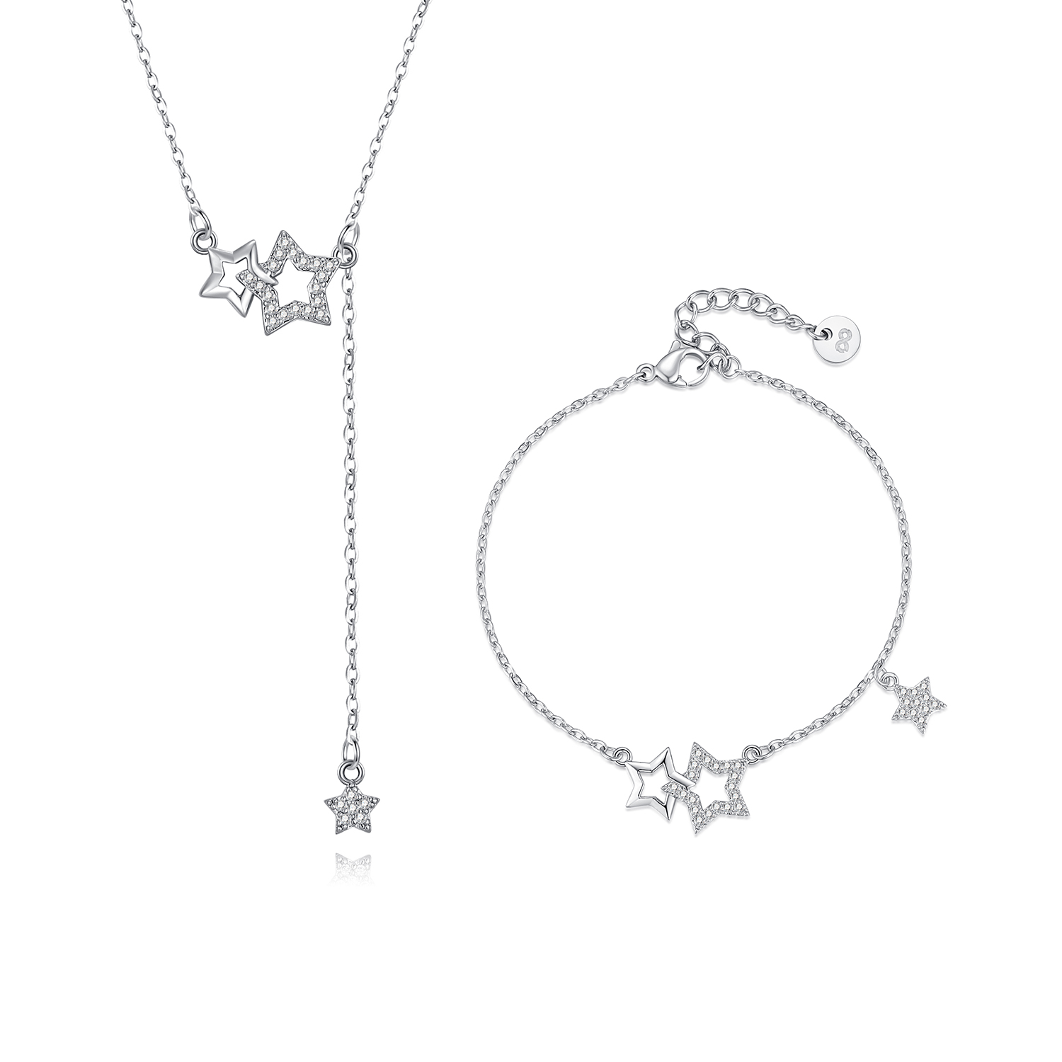 

Женское ожерелье из сплава Zeroline, Stars Necklace & Bracelet Set