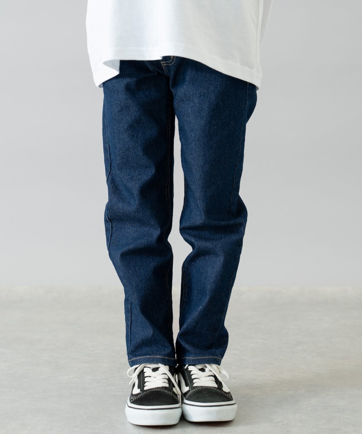 Джинсовые узкие прямые брюки And D.petitmain, Navy blue