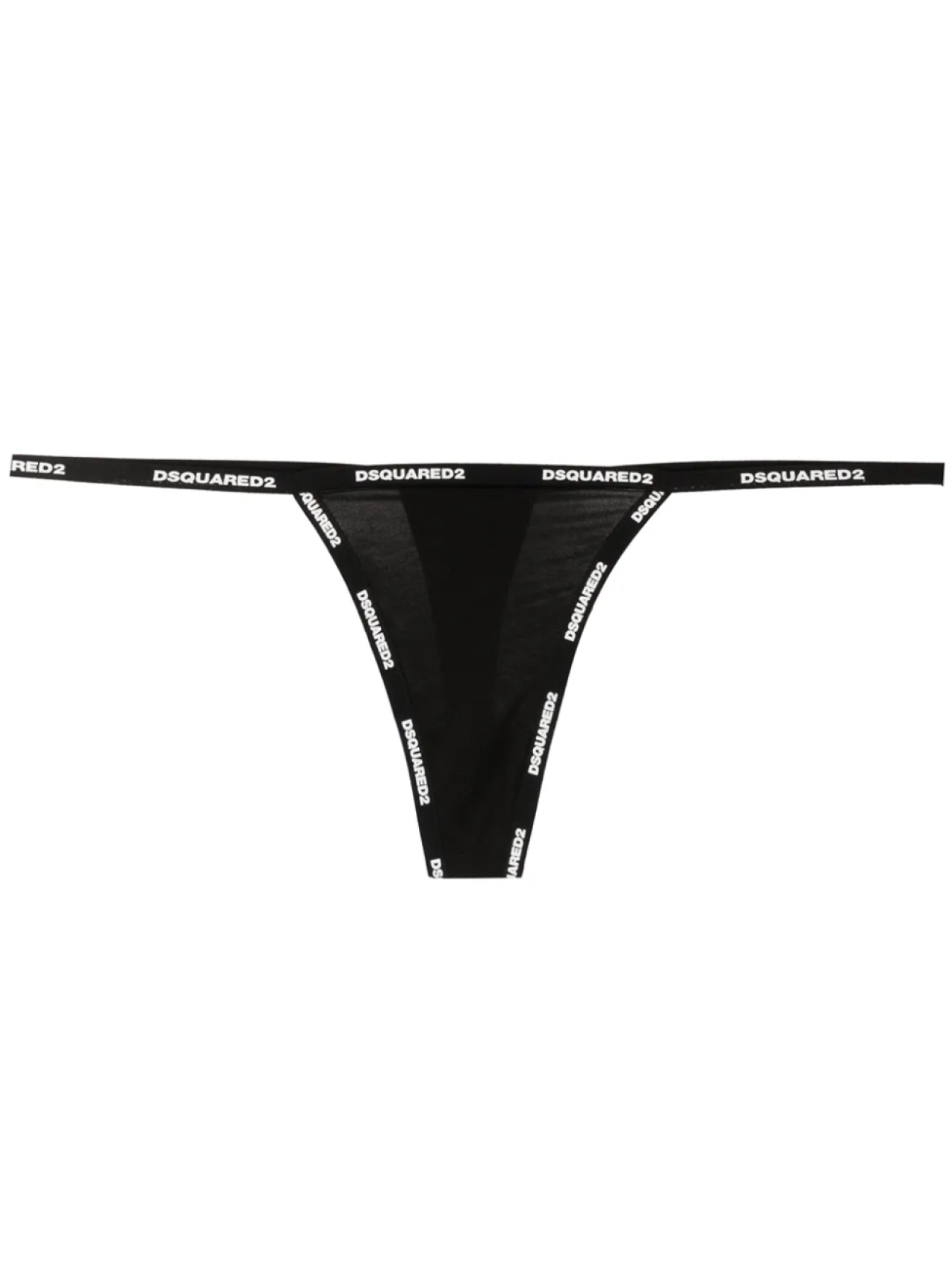 

DSQUARED2 трусы-стринги с логотипом, черный
