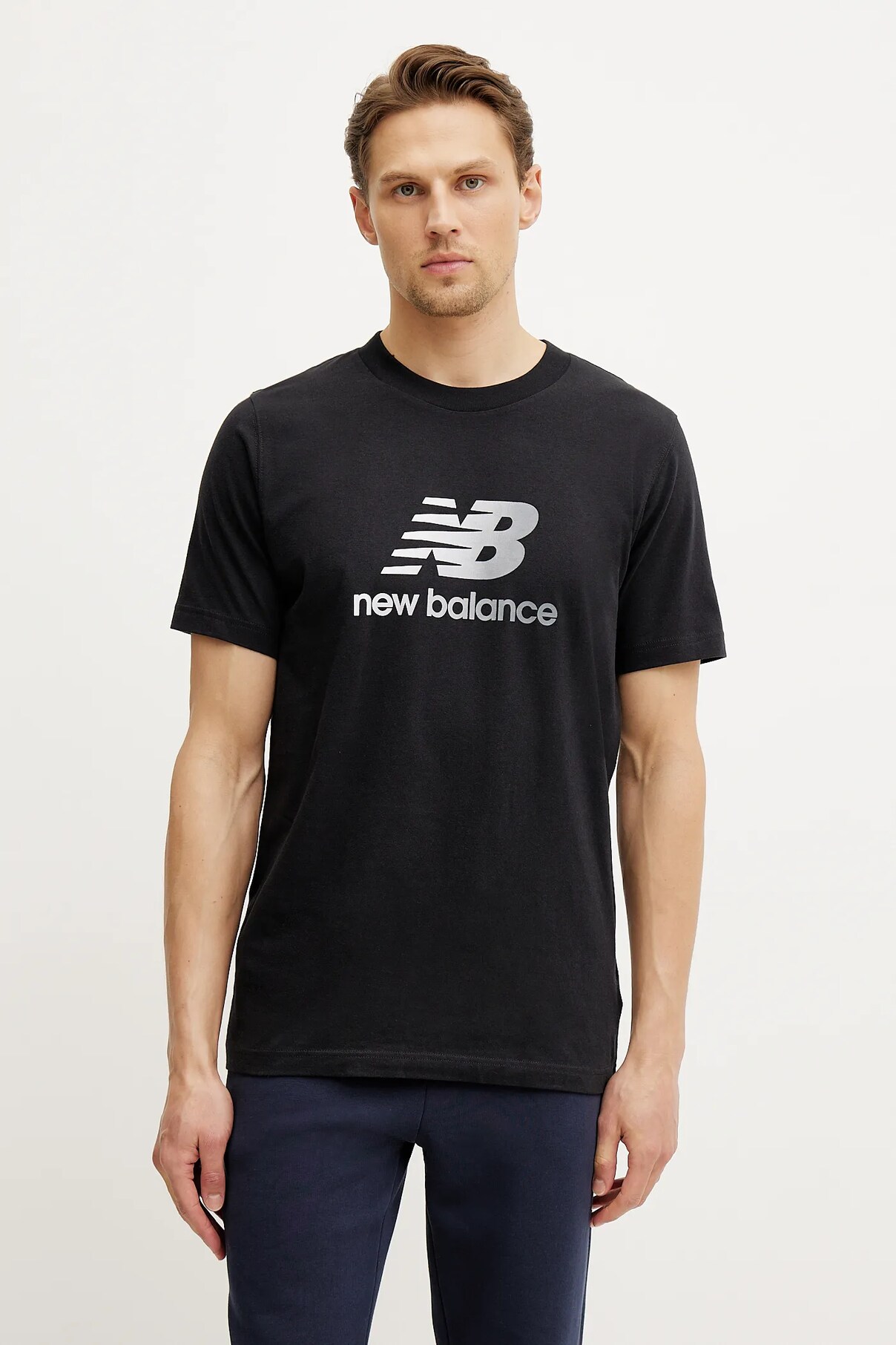 

Футболка из хлопка New Balance, черный