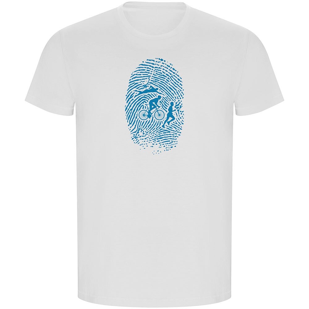 

Футболка с коротким рукавом Kruskis Triathlon Fingerprint ECO, белый