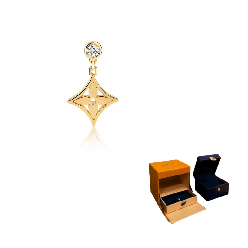 

LOUIS VUITTON Серьги-гвоздики Idylle Blossom желтое золото и бриллианты