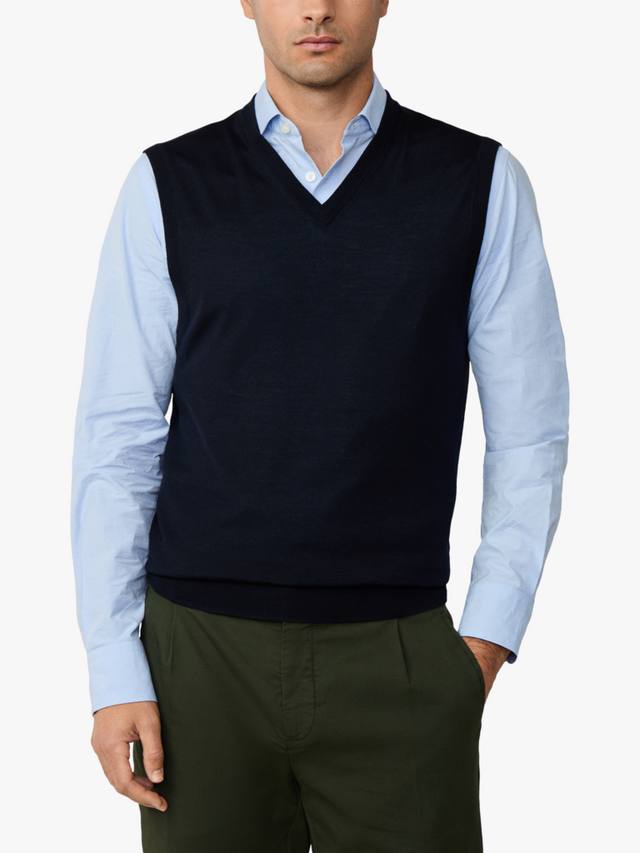 

Безрукавка V-образного выреза из шерстяной смеси Hackett London