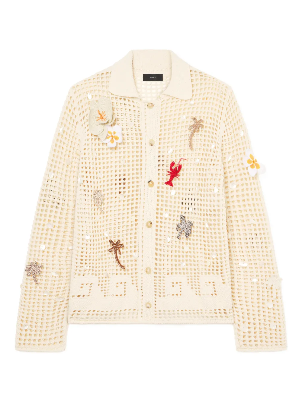 

Декорированная рубашка Alanui, бежевый