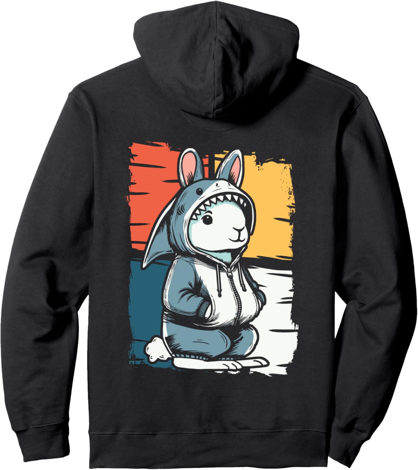 

Худи Shark Bunny Shark Rabbit Funny Shark Hare Shark Rabbit, черный