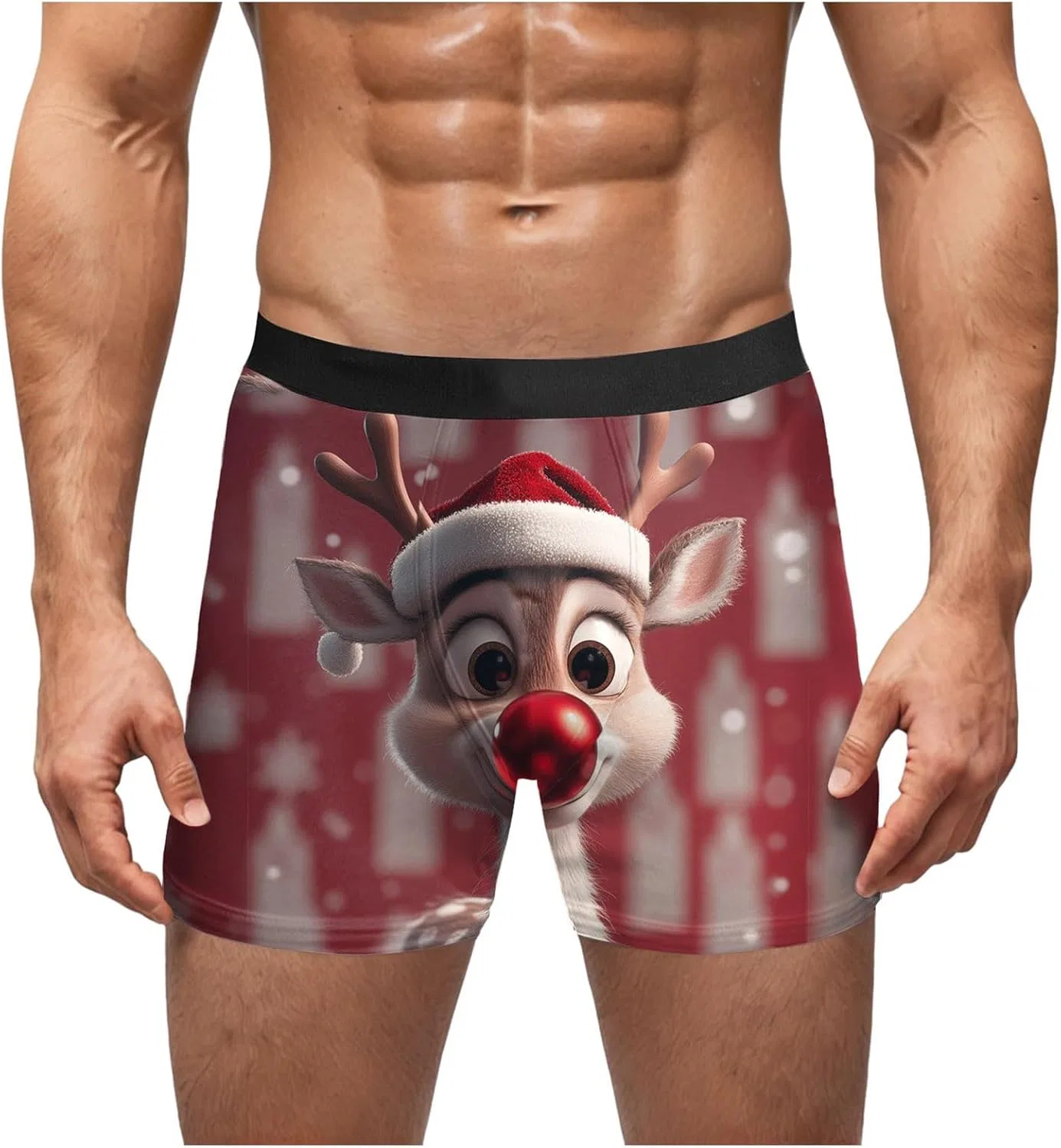 Боксеры праздничные Christmas Underwear, красный