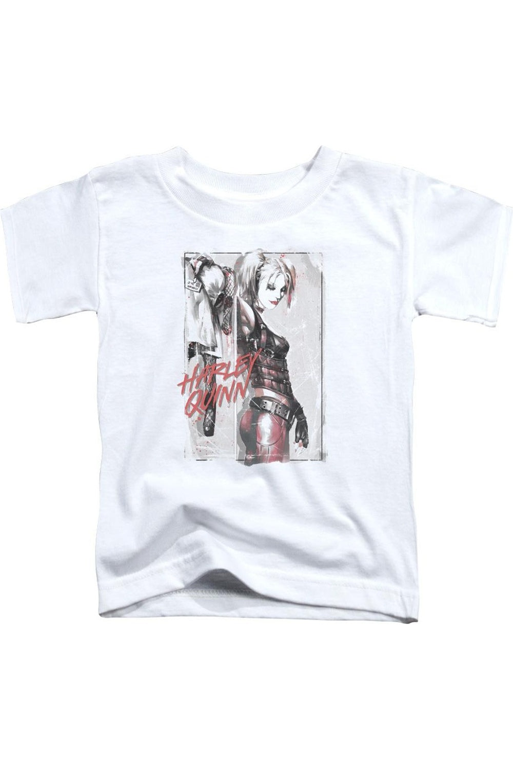 

Футболка с коротким рукавом для малышей Batman Ink Wash Harley Gildan, белый