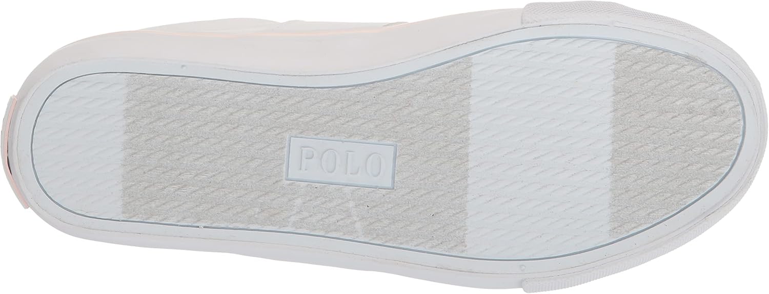 Кроссовки POLO RALPH LAUREN Girl's Sayer (Little Kid), белый/розовый/светло-розовый — фото 4