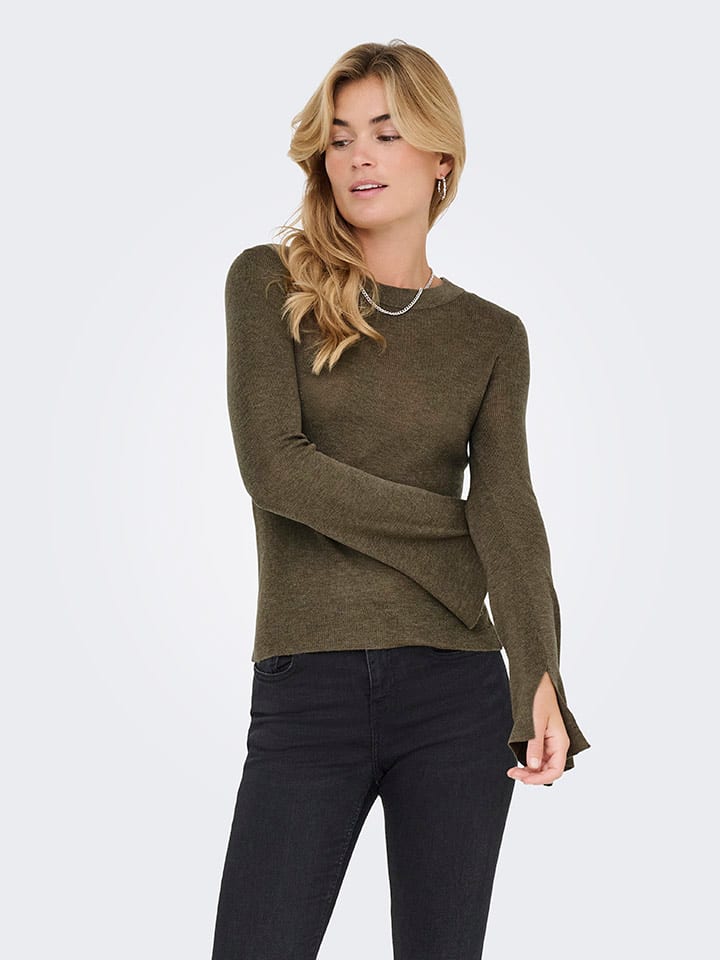 

ONLY Футболка с длинными рукавами коричневого цвета