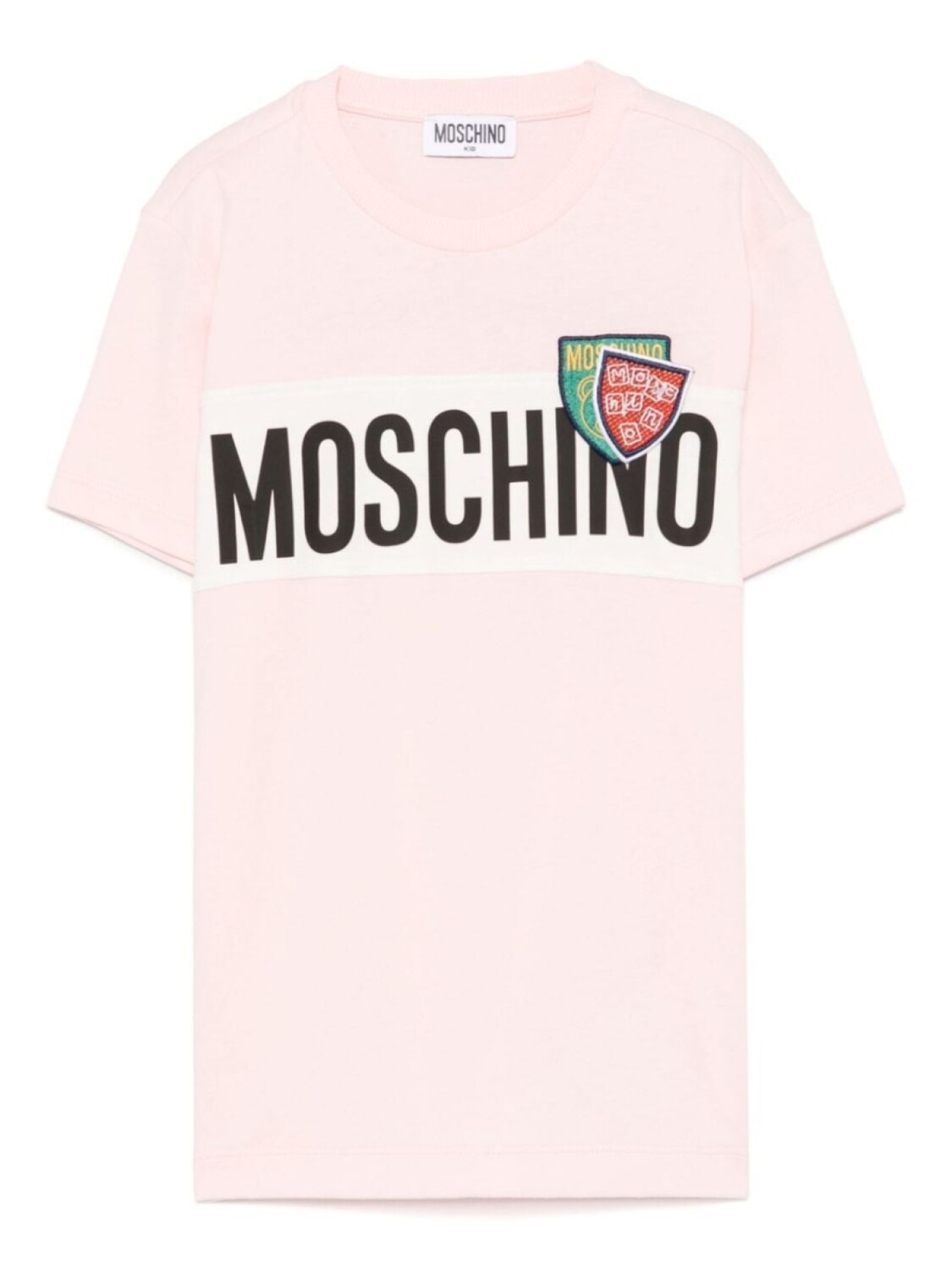 

Футболка с логотипом Moschino Kids, розовый