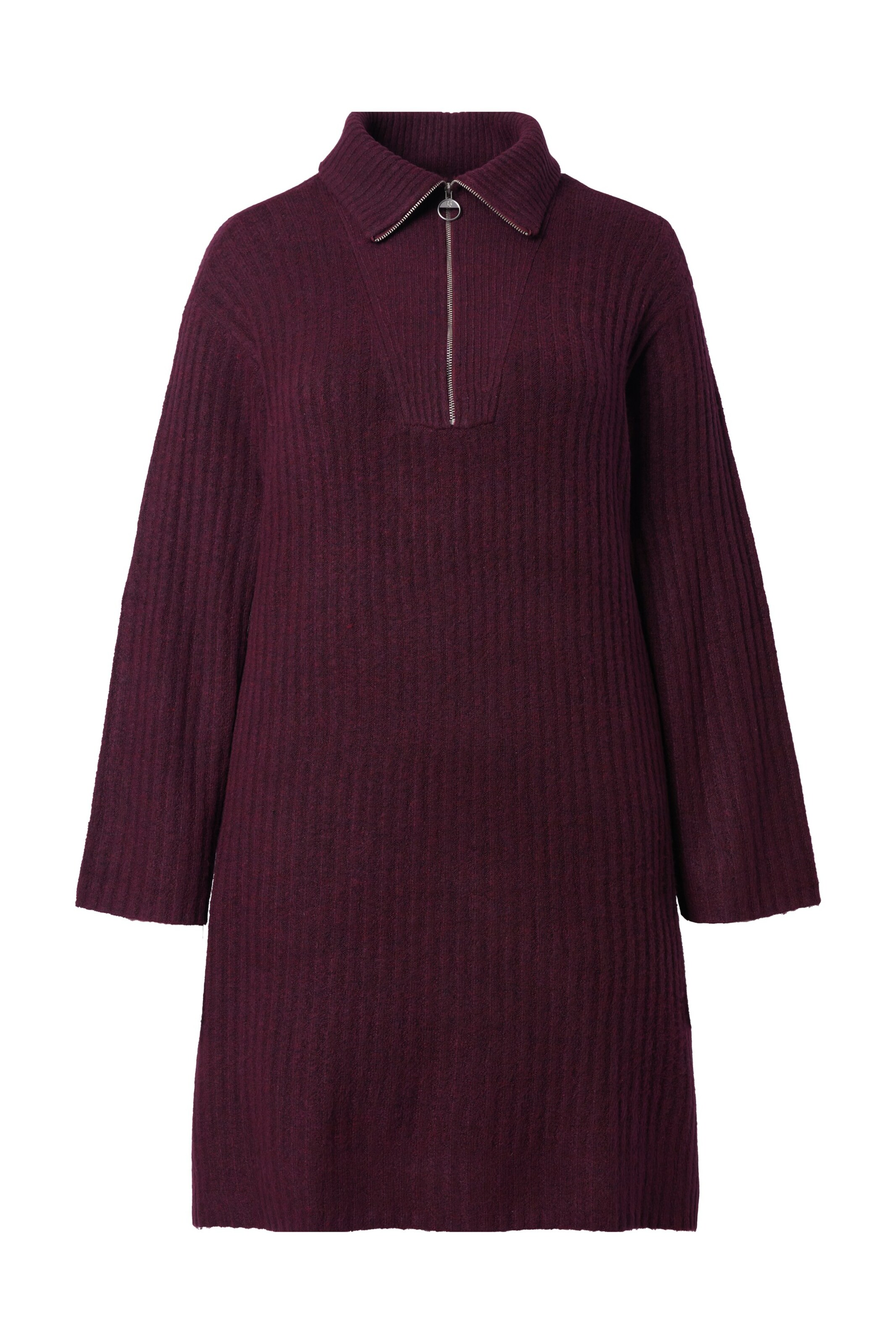 

Ulla Popken Вязаное платье в винном красном цвете