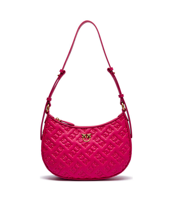 

Сумка-хобо кожаная Pinko Half Moon Mini, фуксия, Розовый, Сумка-хобо кожаная Pinko Half Moon Mini, фуксия