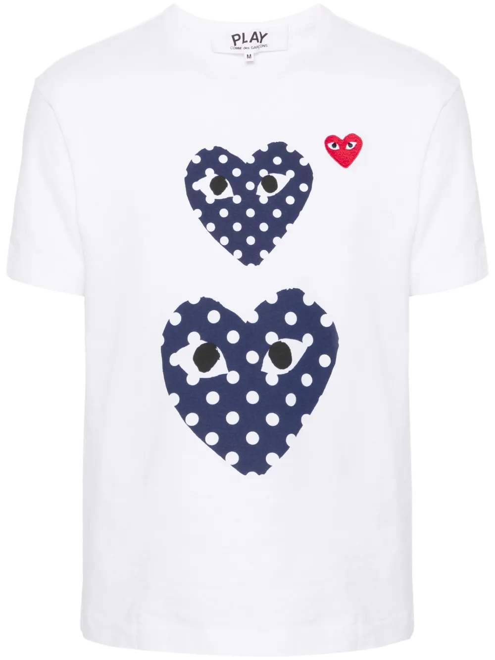 

Футболка с аппликацией Comme Des Garçons Play, белый
