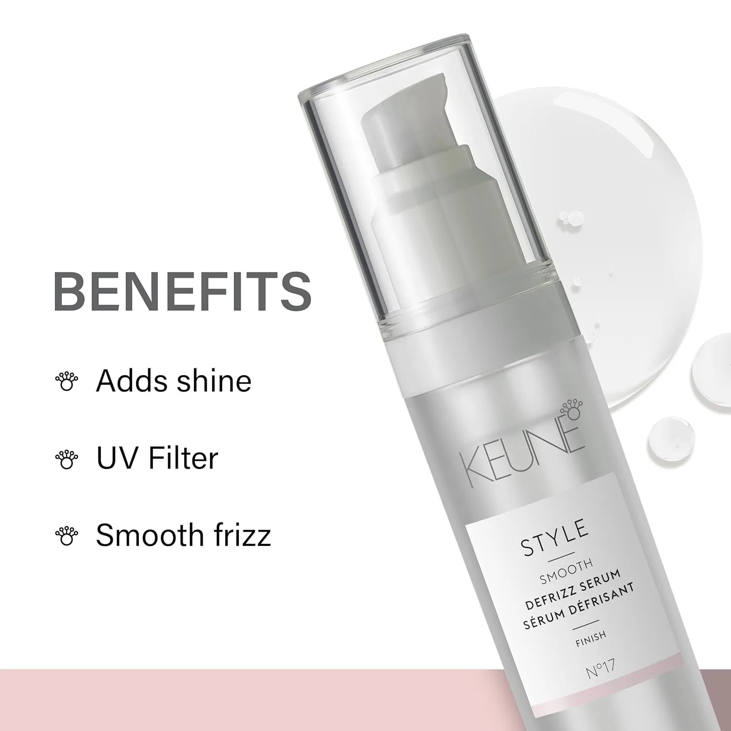 Сыворотка для разглаживания волос «Style Smooth Defrizz Serum 17» от Keune Keune — фото 3