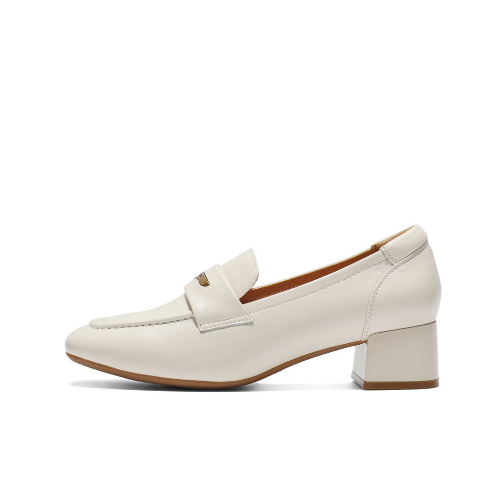 BELLE Лоферы женские черные бежевые, цвет Beige