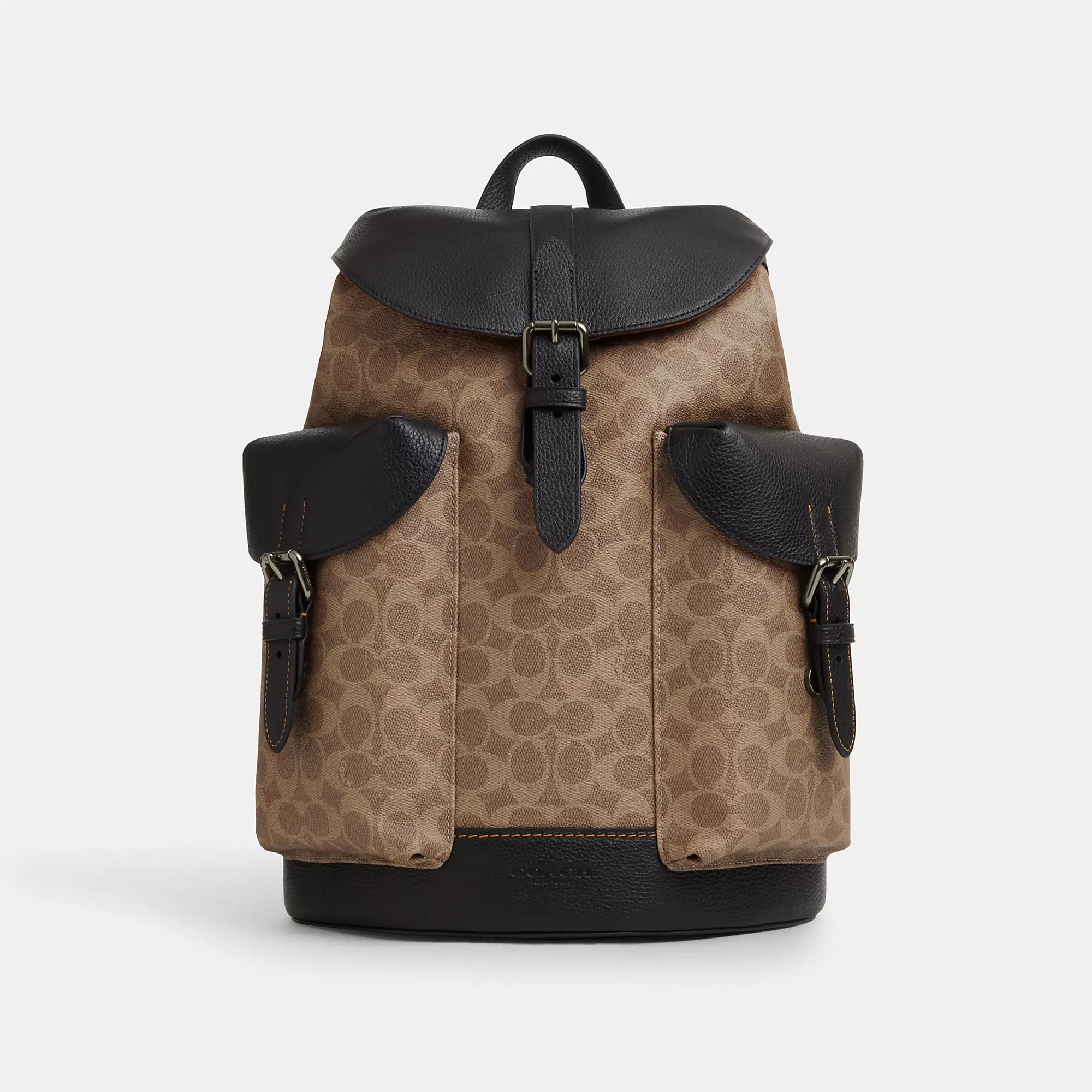 

Рюкзак Coach Outlet Warner из фирменной ткани, светло-коричневый/черный