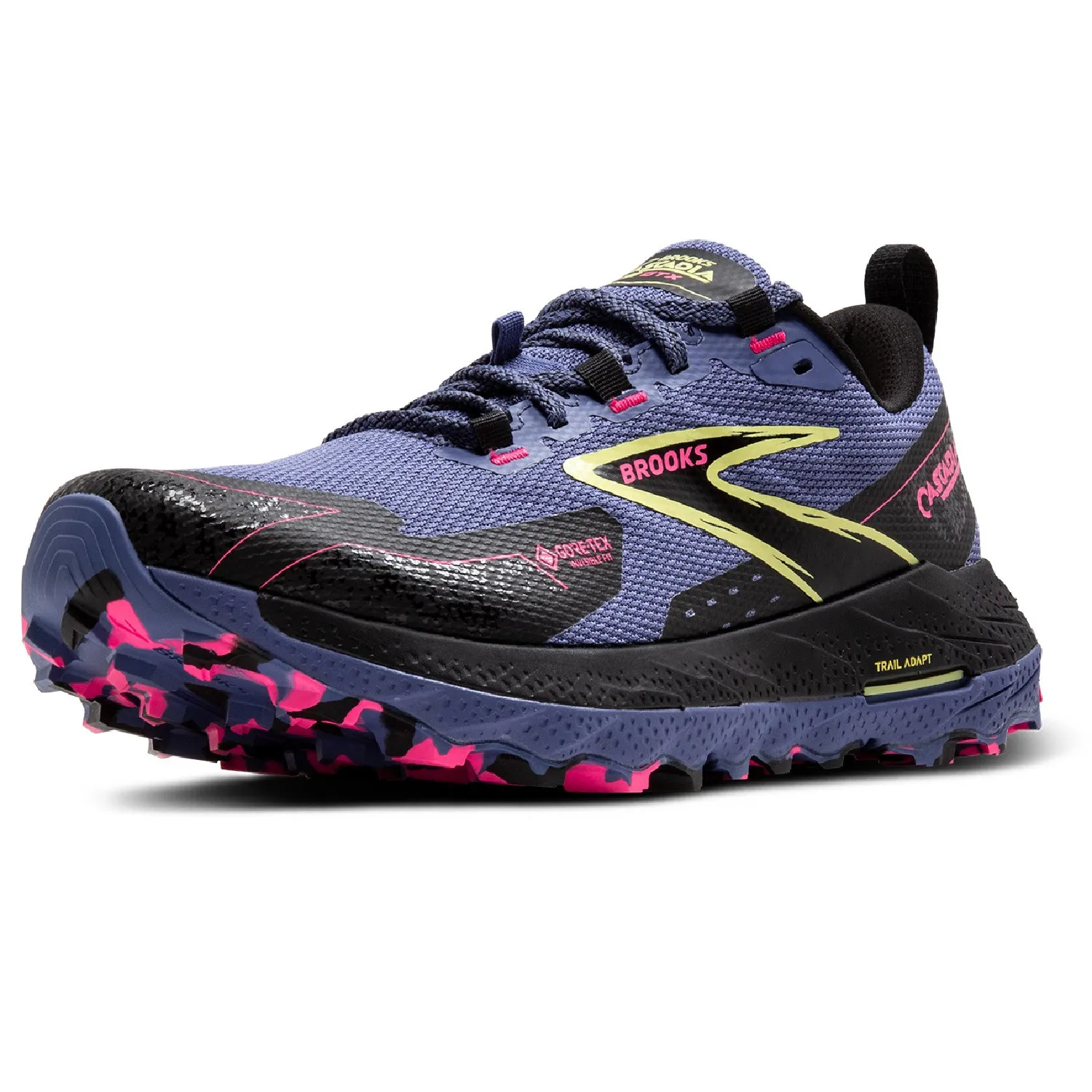 Женские кроссовки Cascadia 18 GTX для трейлраннинга Brooks, Grey Blue/Black/Pink — фото 4