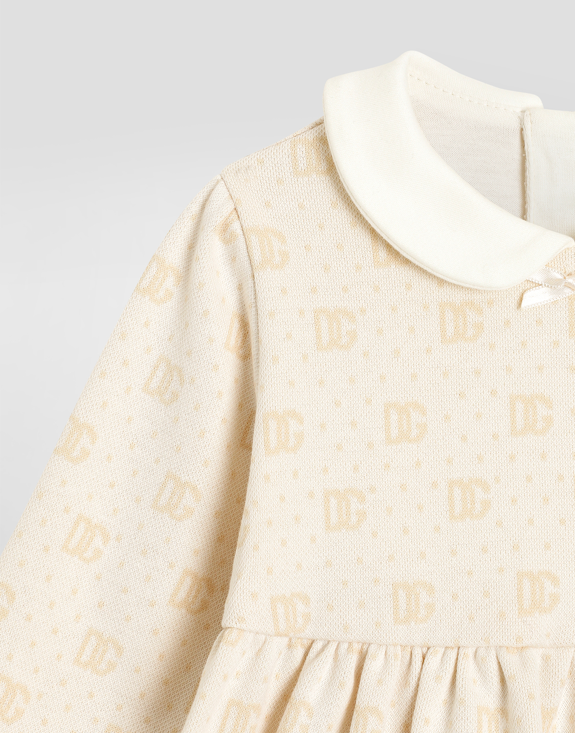 Платье DG из жаккарда с горохом DOLCE & GABBANA, мультиколор — фото 4