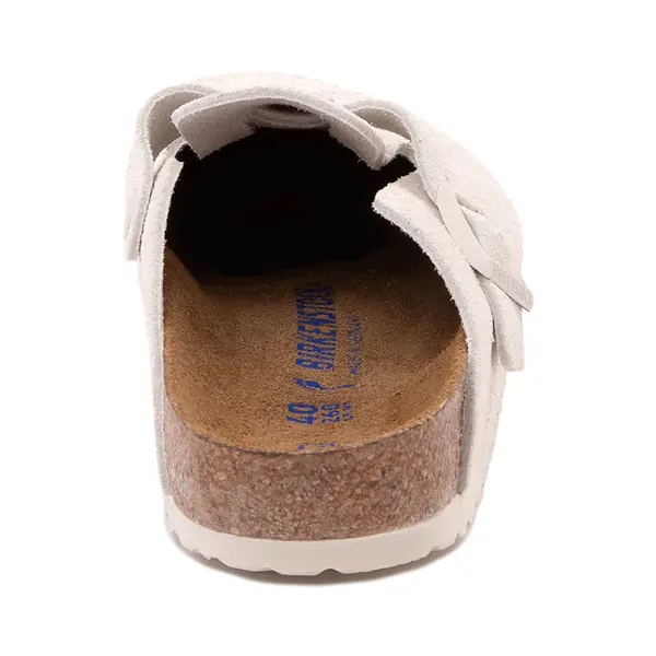 Сабо Womens Birkenstock Boston Soft Footbed Clog, античный белый — фото 4