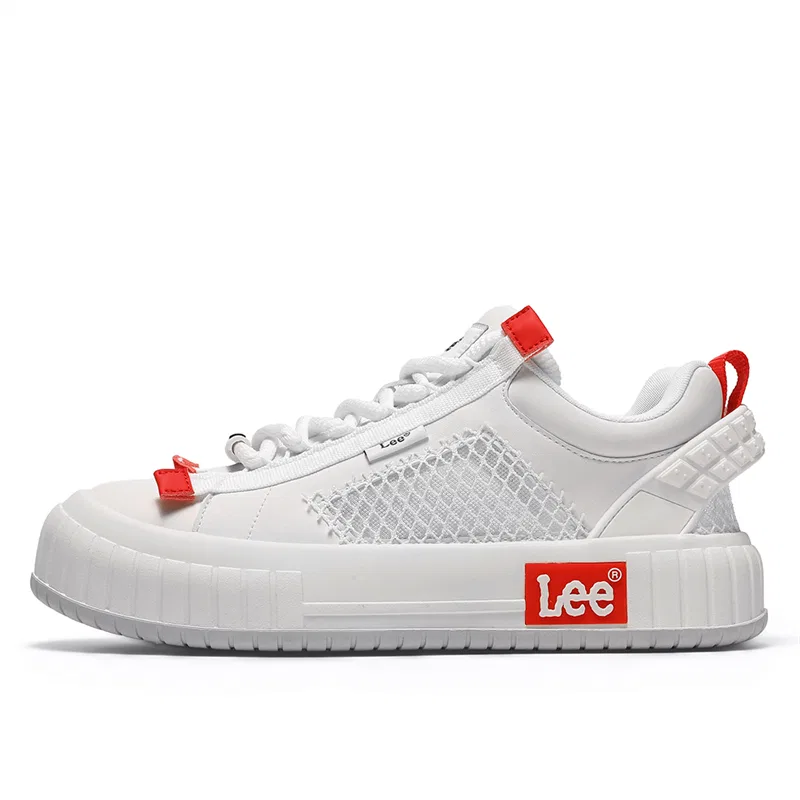 Кеды скейтбординговые Lee белые