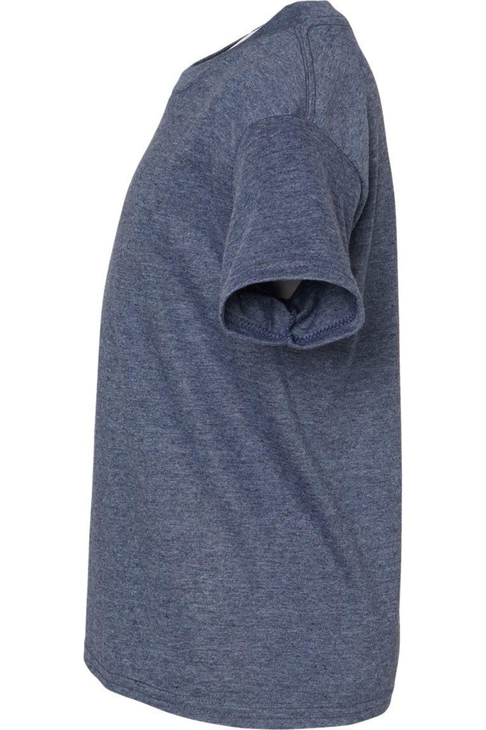 Молодежная футболка Gildan Softstyle, цвет heather navy — фото 3