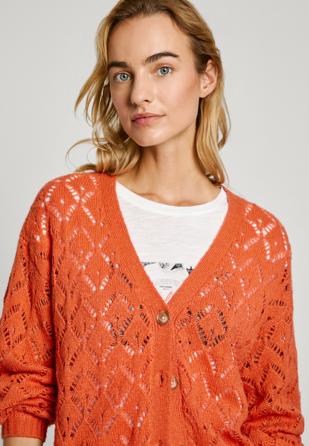 

Кардиган HAILEY Pepe Jeans, оранжевый