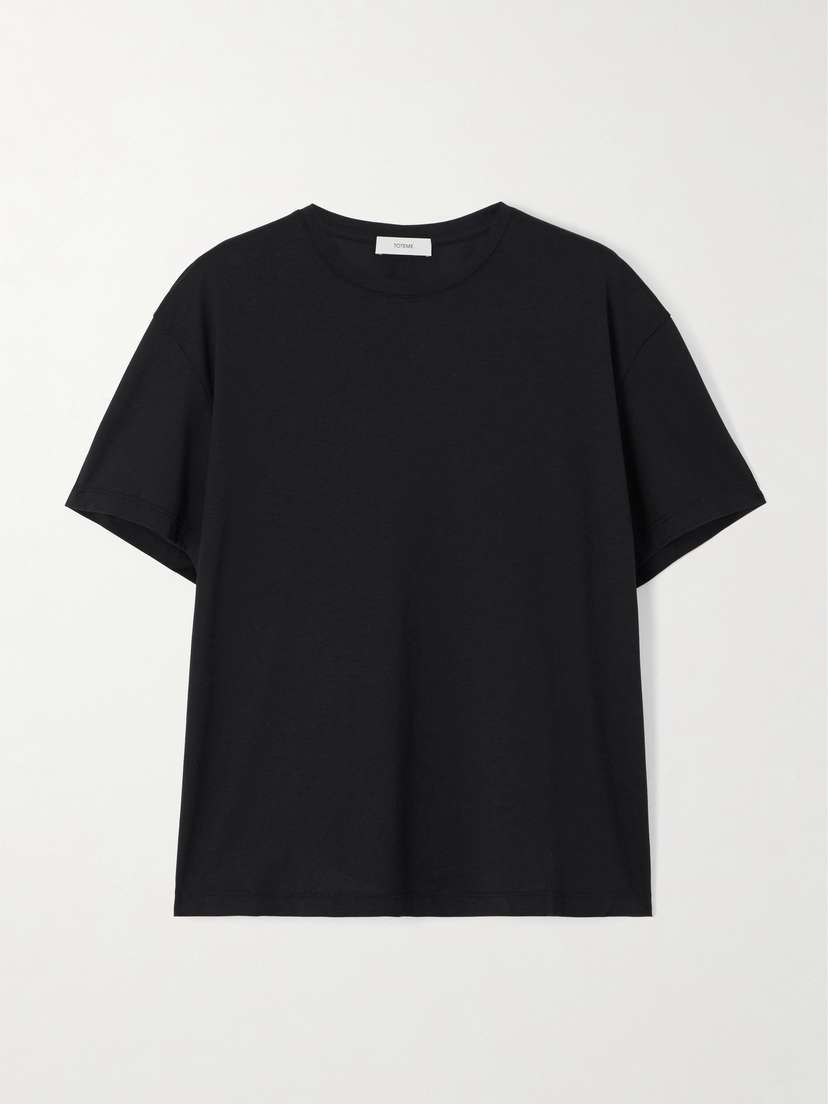 

Футболка Garderob из смеси джерси, тенселя, лиоцелла и органического хлопка Toteme, черный