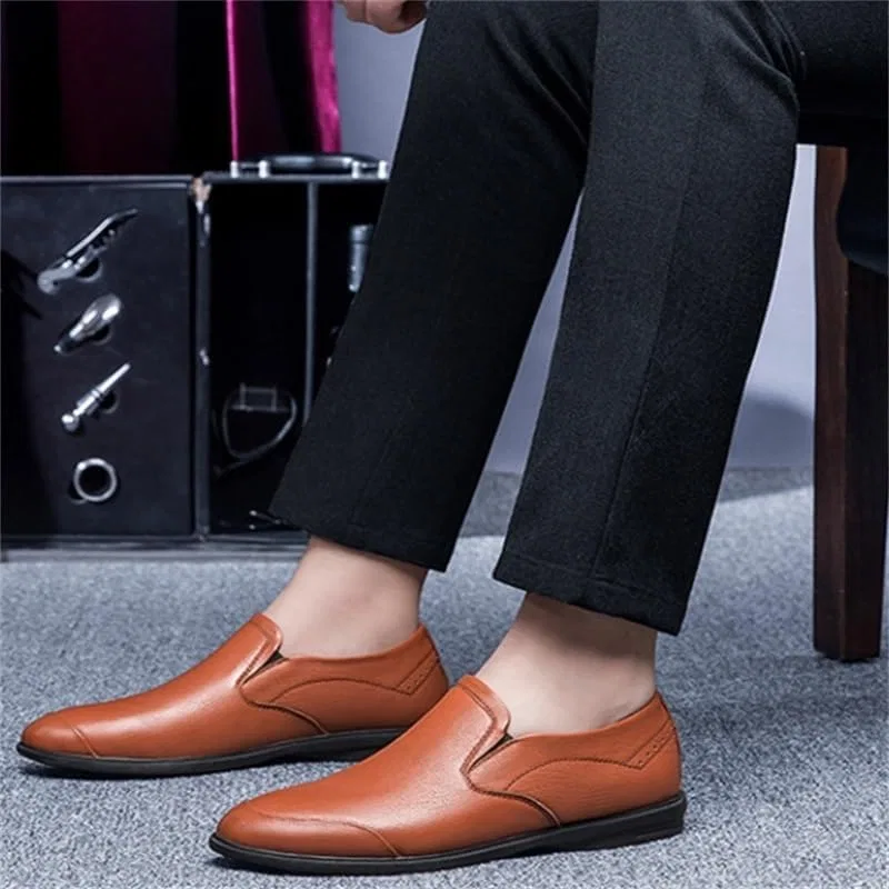 Лоферы мужские повседневные Slip-on, увеличение высоты, круглый носок, износостойкие, дышащие, D UMDIEOD — фото 3