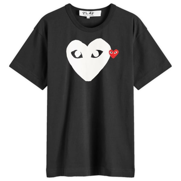 

Футболка с логотипом «Двойное сердце» Comme Des Garçons Play, мультиколор
