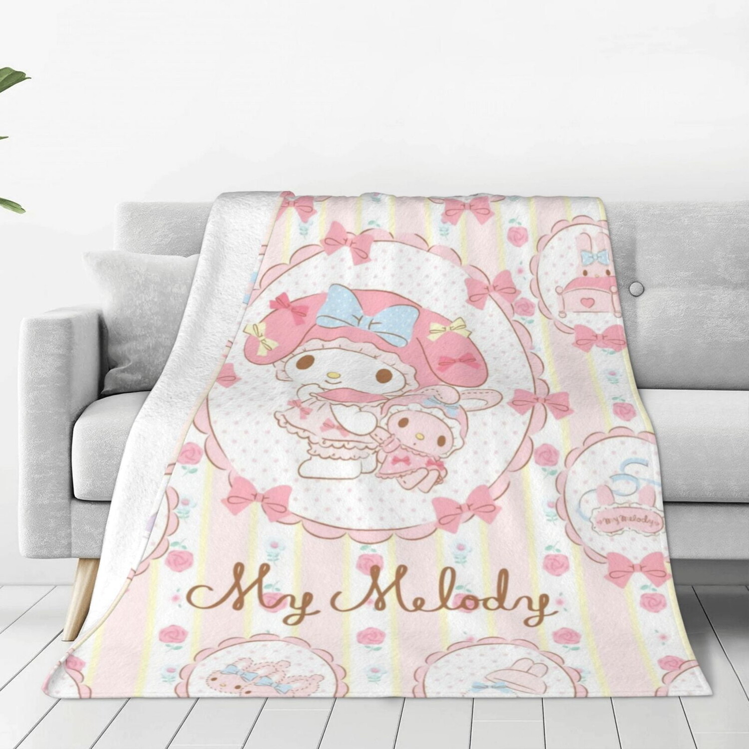 

Флисовое одеяло My Melody, розовый