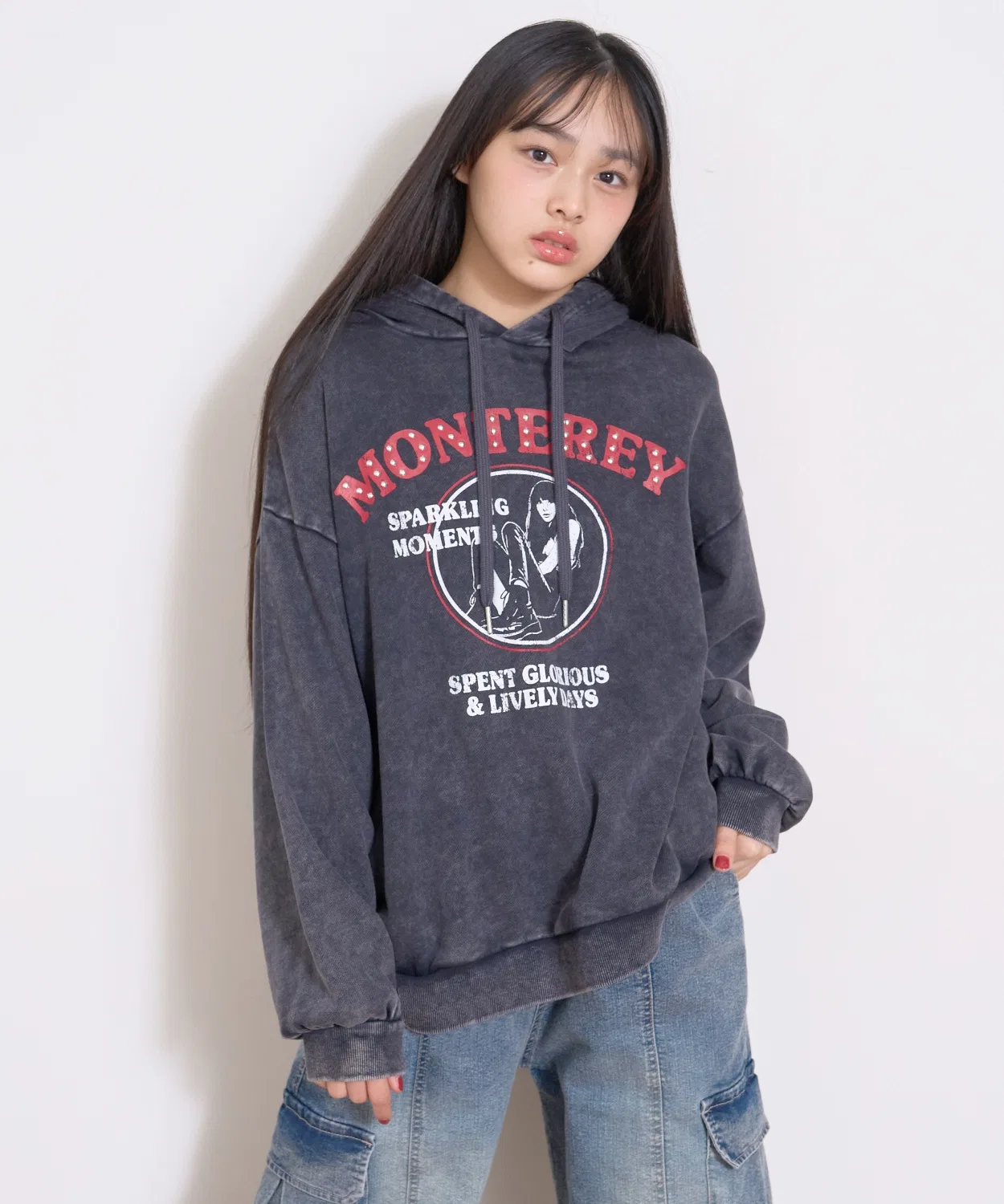 【LTXC】Пигментная толстовка с капюшоном — фото 2
